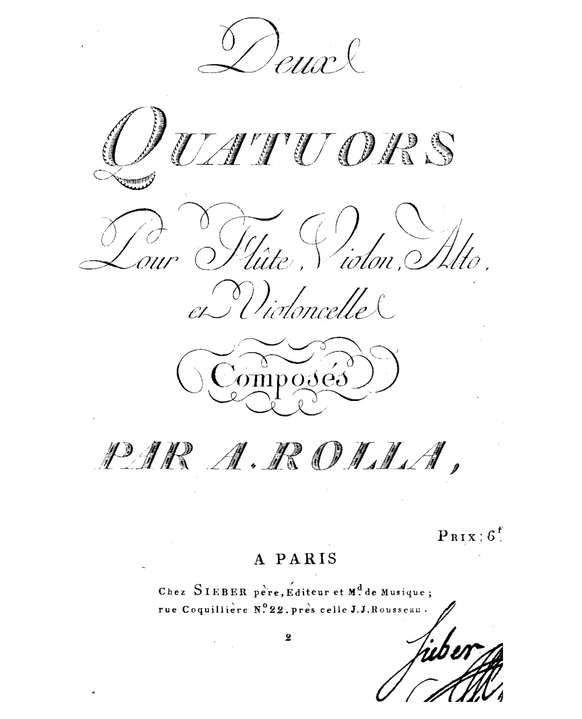 2 Flute Quartets - Page 1