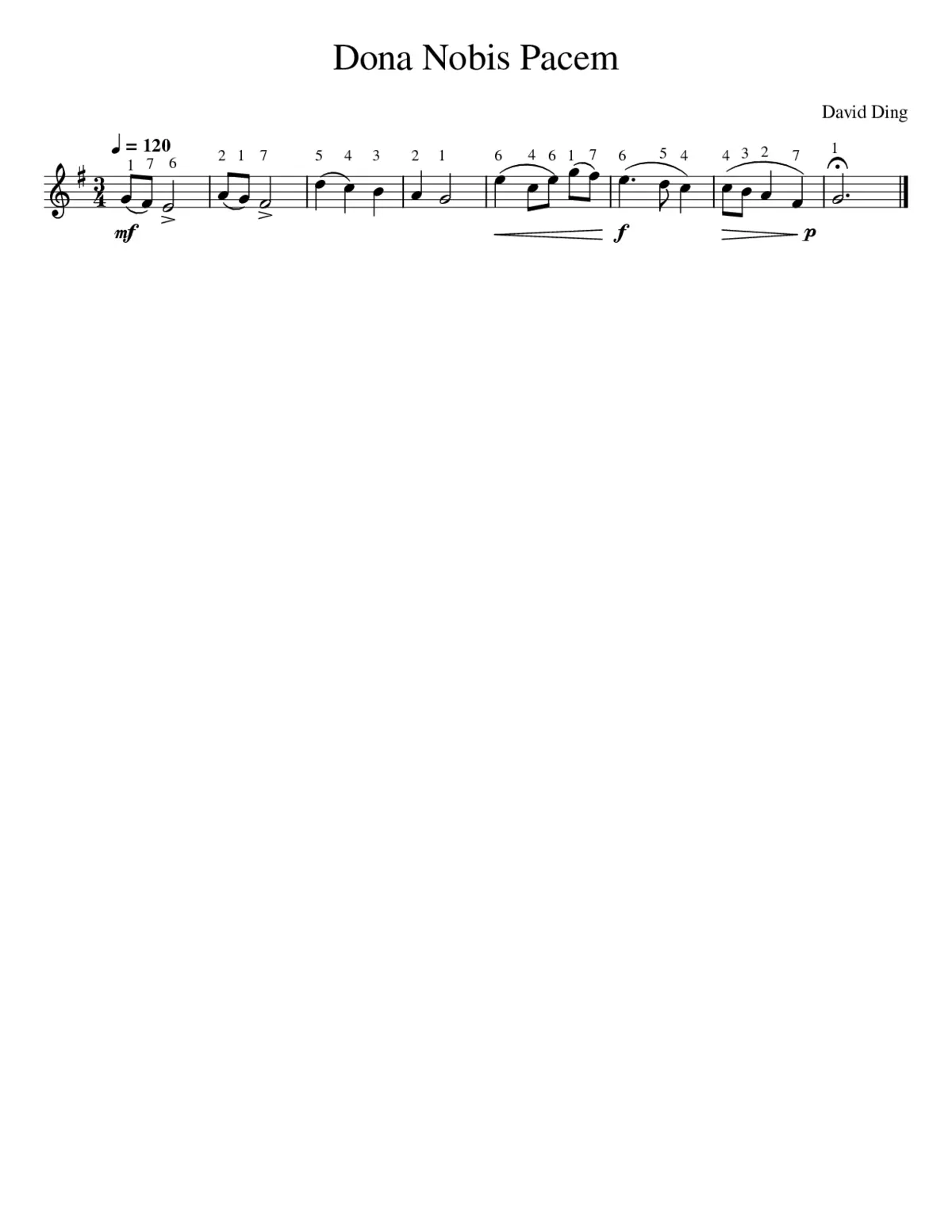 Dona Nobis Pacem - Page 1