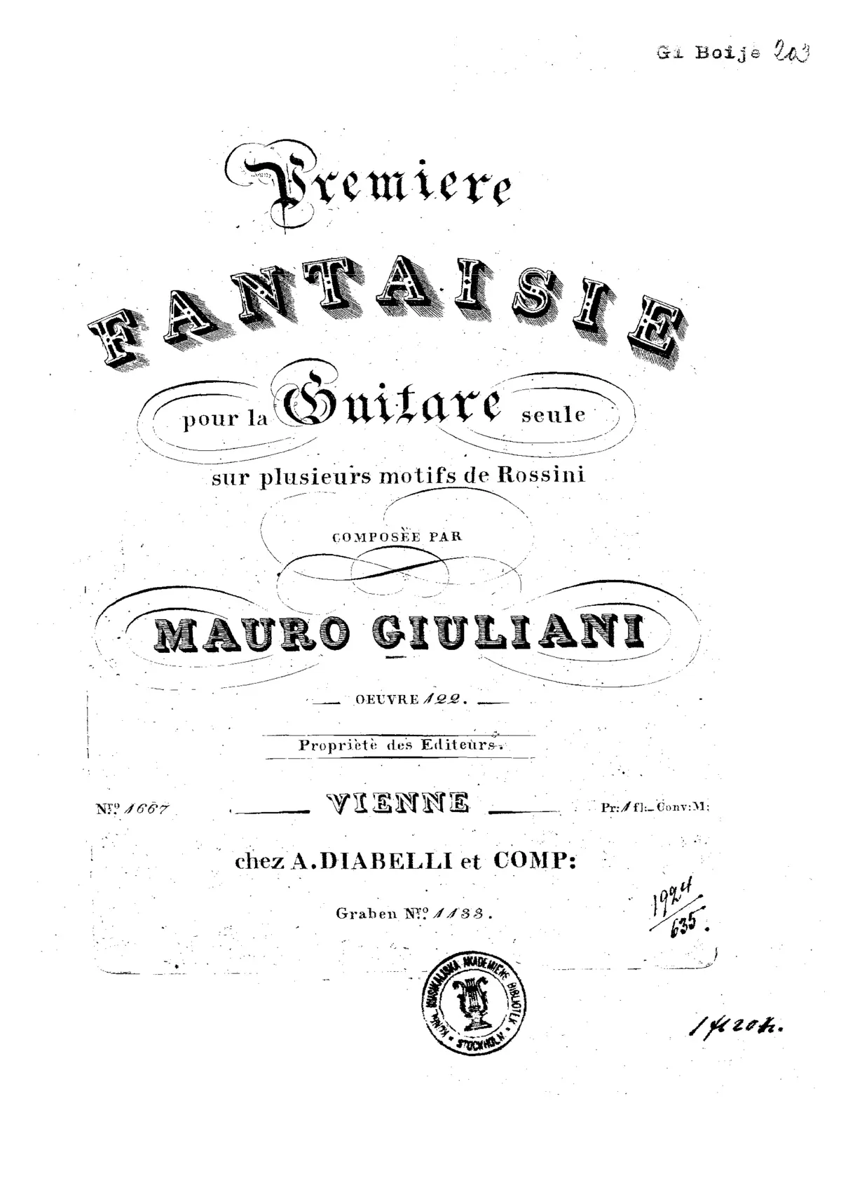 Rossiniana No.4 - Page 1