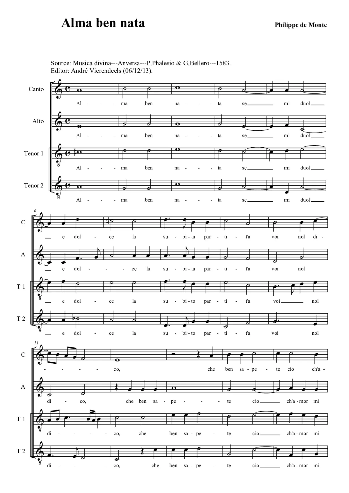 Alma ben nata - Page 1