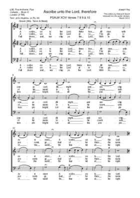 Ascribe unto the Lord, therefore