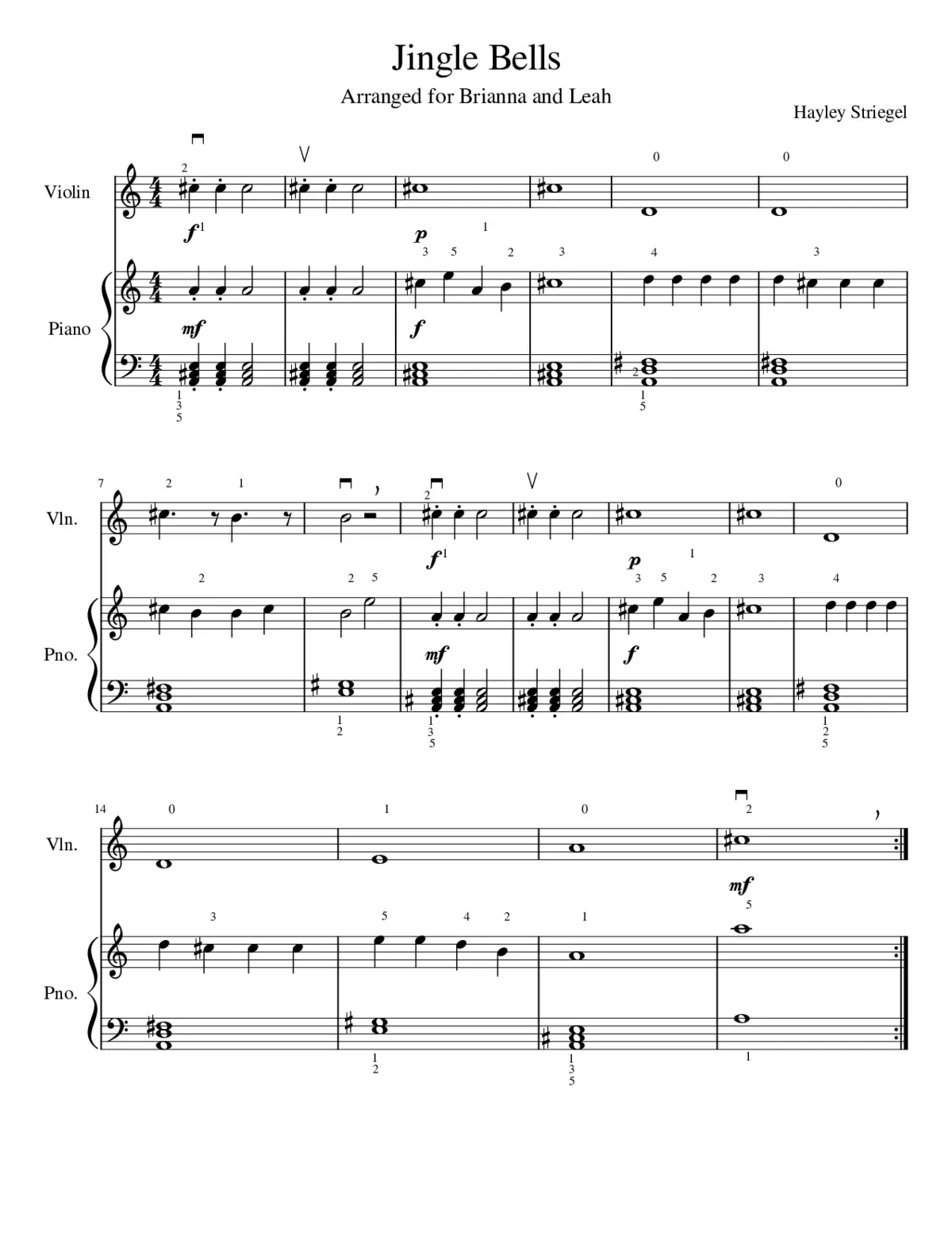 Jingle Bells - Page 1