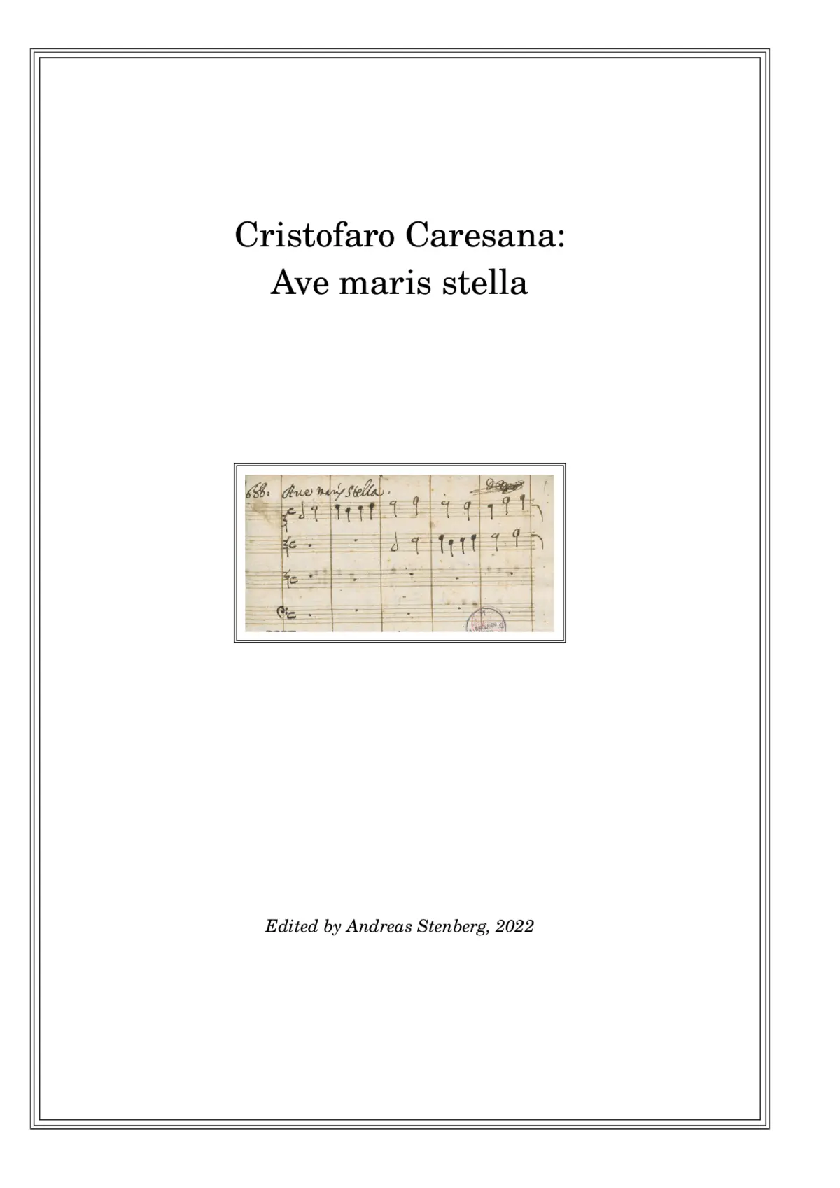 Ave maris stella - Page 1