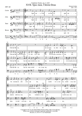 Spes mea, Christe Deus, SWV 69