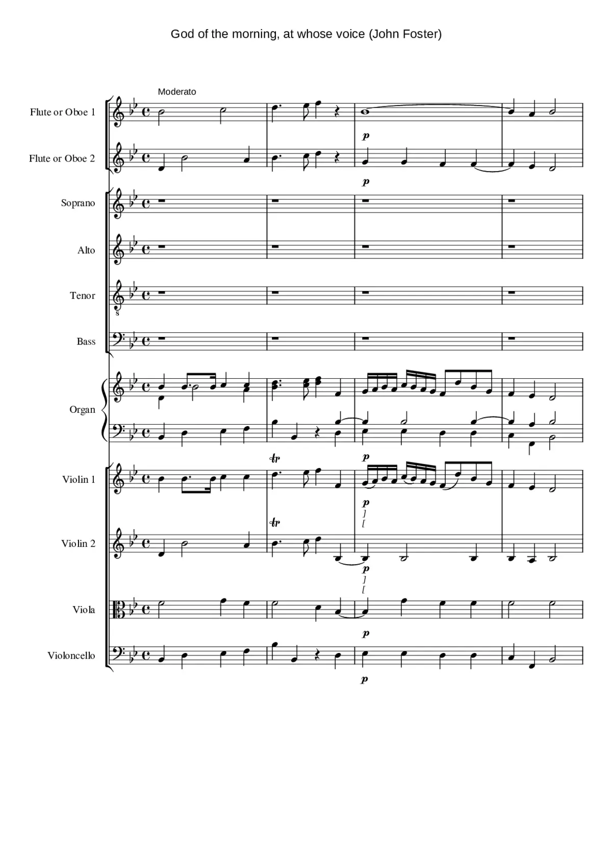 God of the morning at whose voice - Page 1