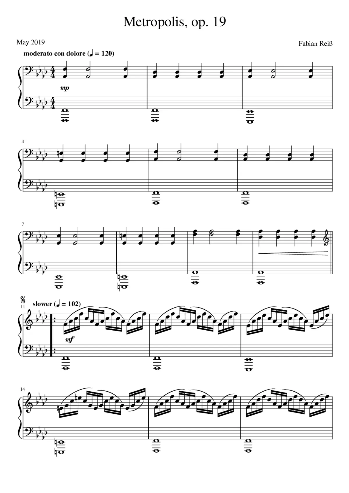 Metropolis op. 19 - Page 1