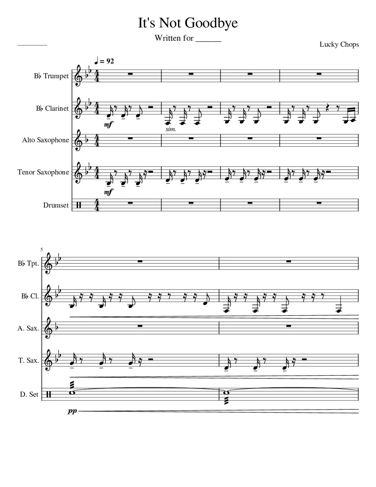 It's not goodbye - Page 1