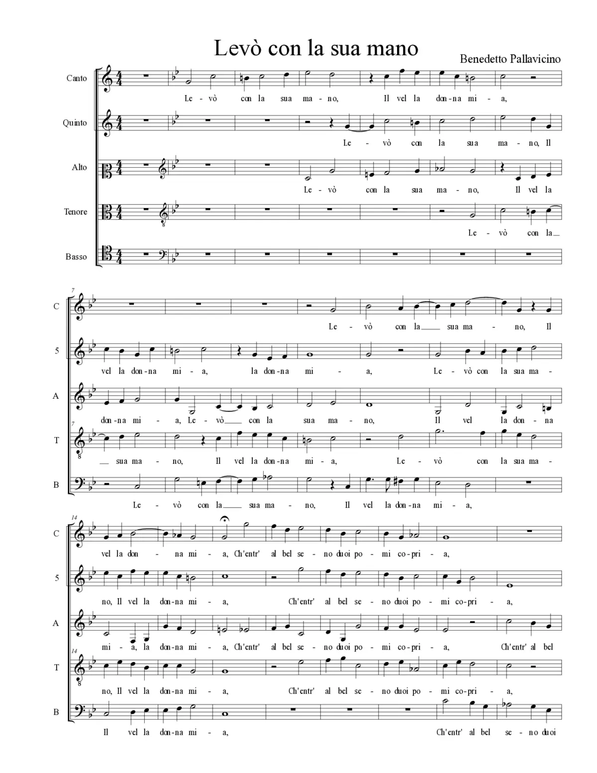 Levò con la sua mano - Page 1