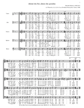 Ahimé che Sol, ahimé che paradiso