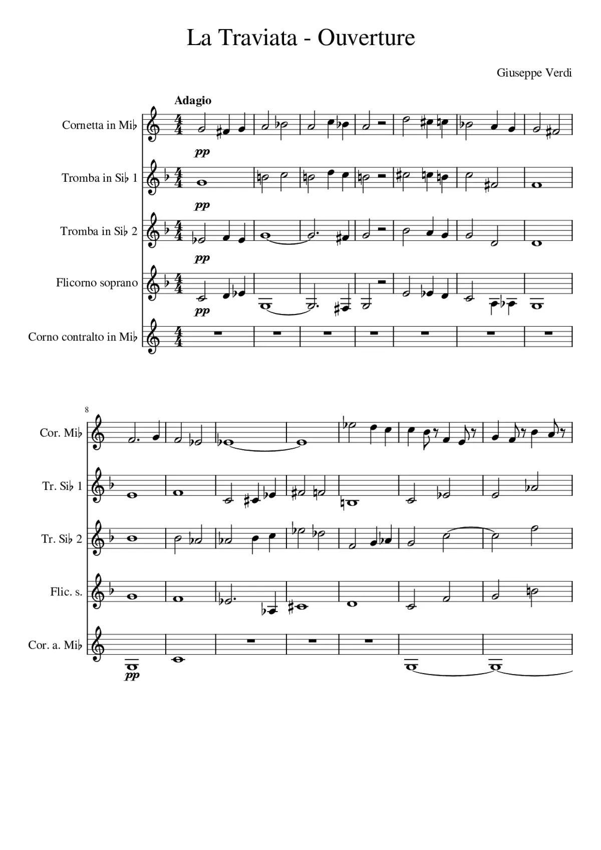 La Traviata - Page 1