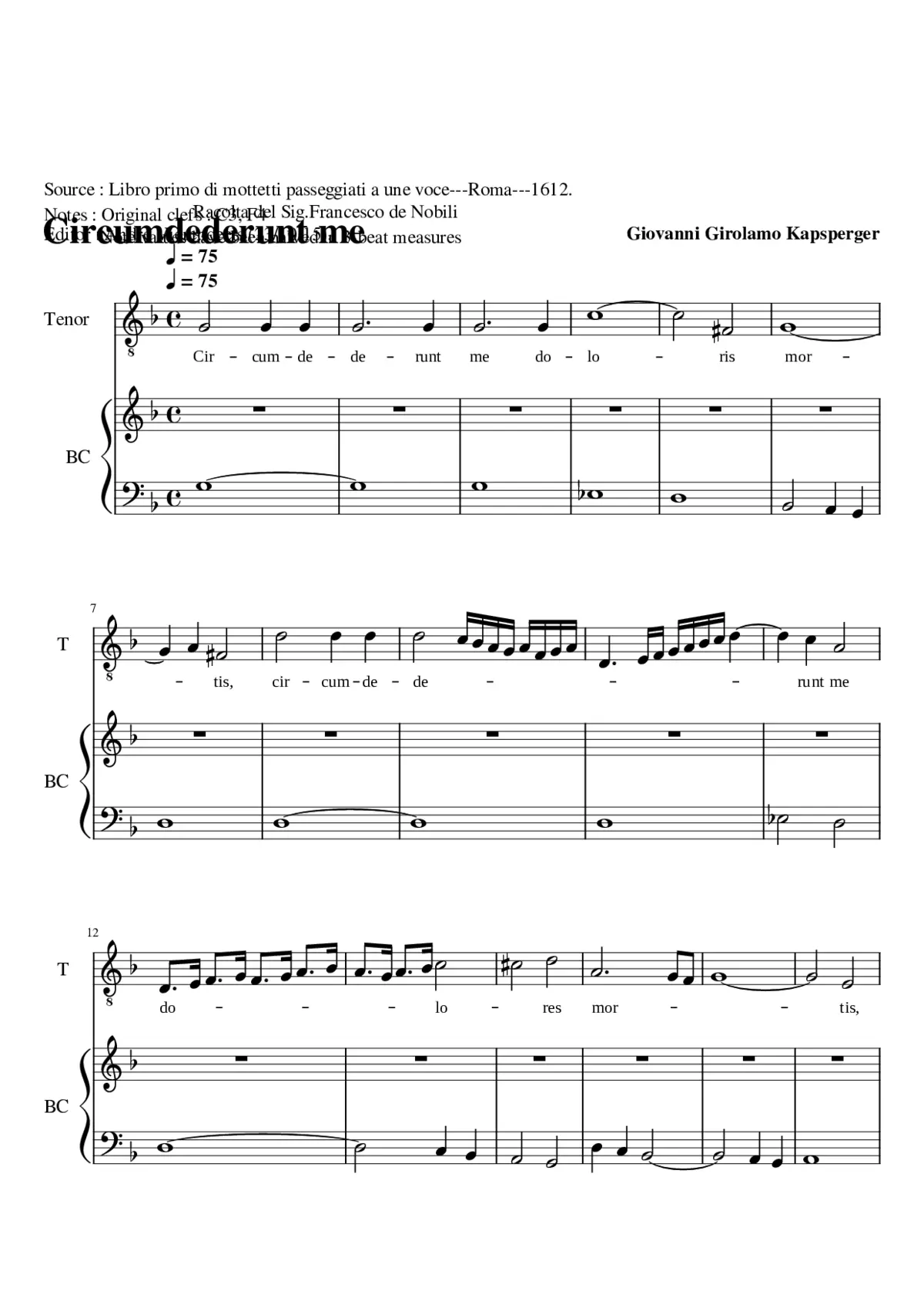 Circumdederunt me - Page 1