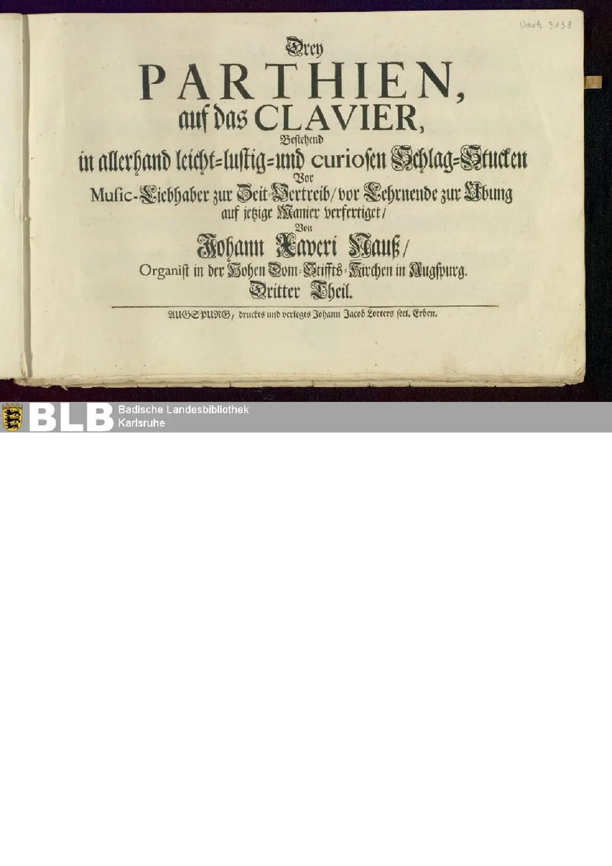 3 Clavier-Parthien, Teil 3 - Page 1