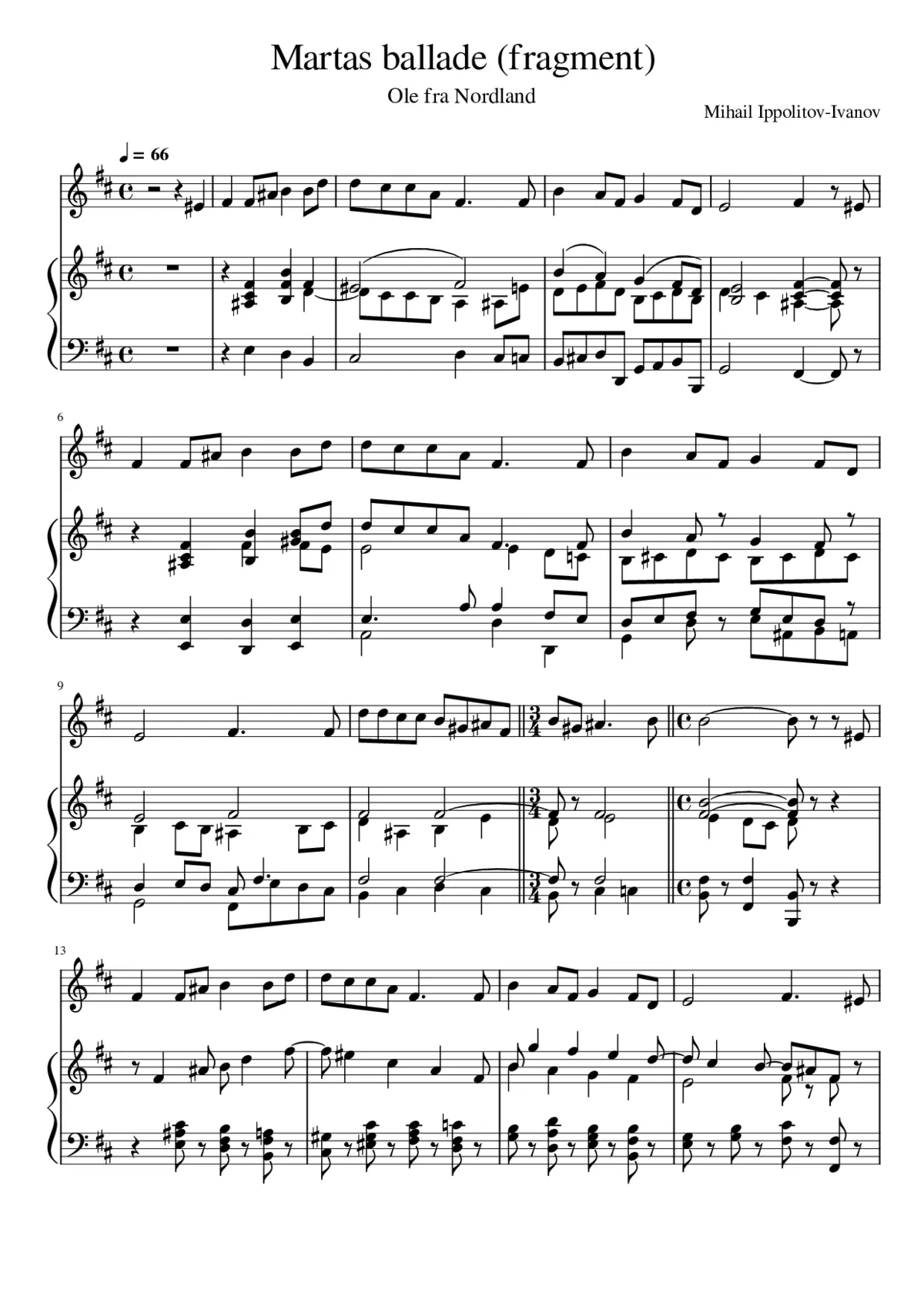 Ole from the Northland Op.53 - Page 1