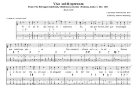 Vivo sol di speranza