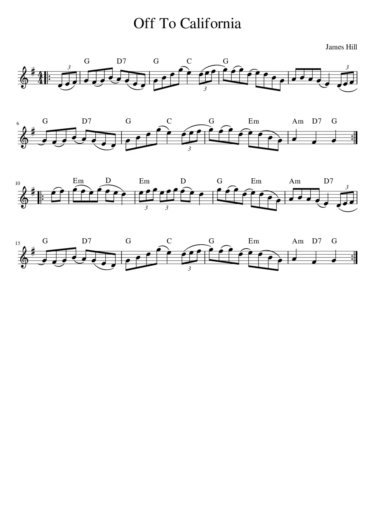 Off To California - Page 1