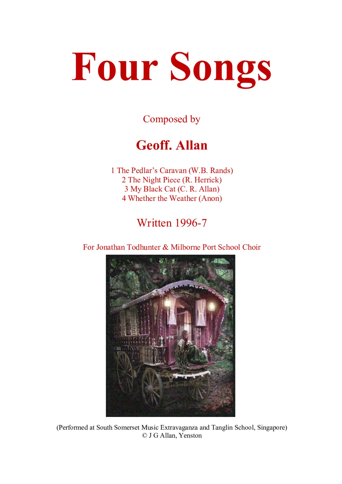 Four Songs (for children) - Page 1