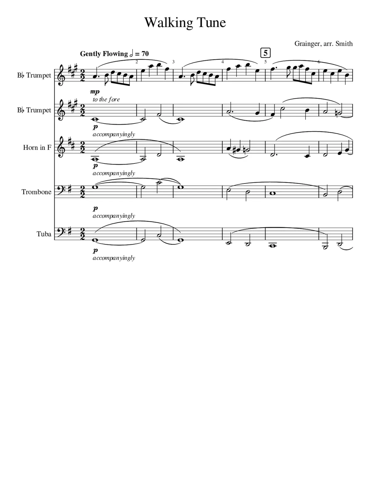 Walking Tune - Page 1