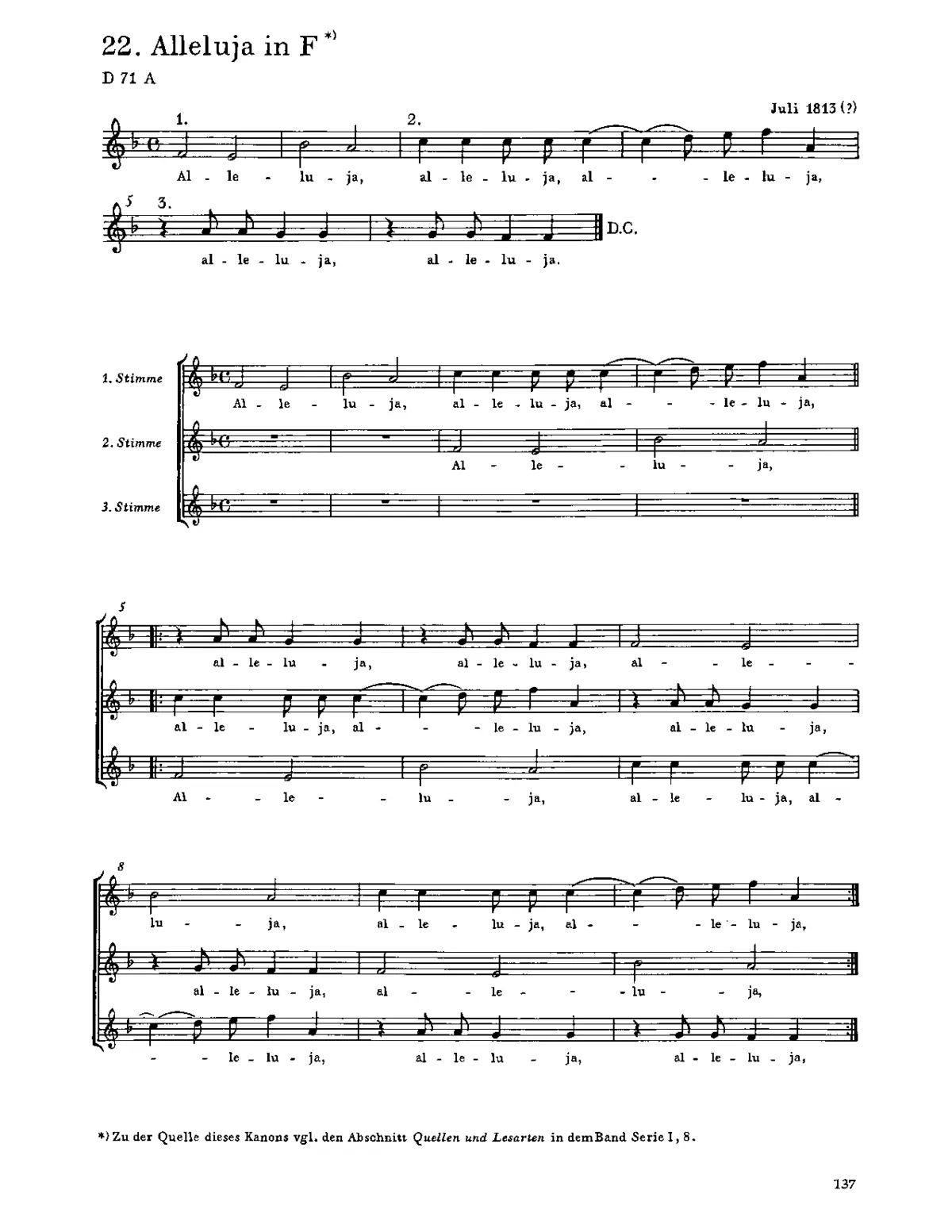 Alleluja in F major - Page 1