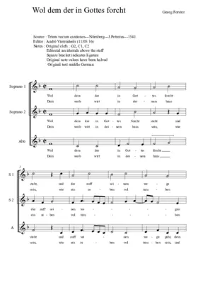 Wol dem der in Gottes forcht