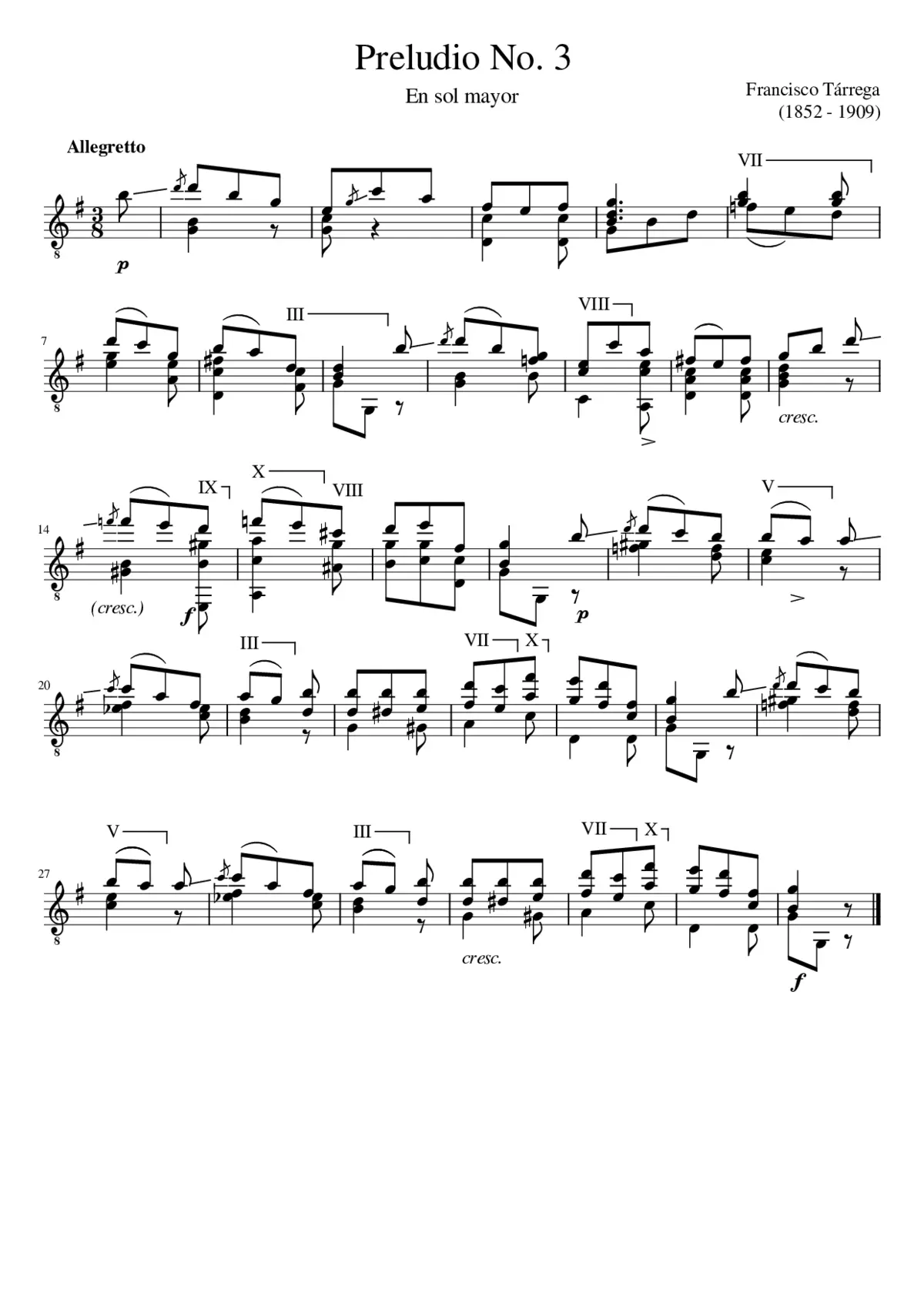Preludio No.3 - Page 1