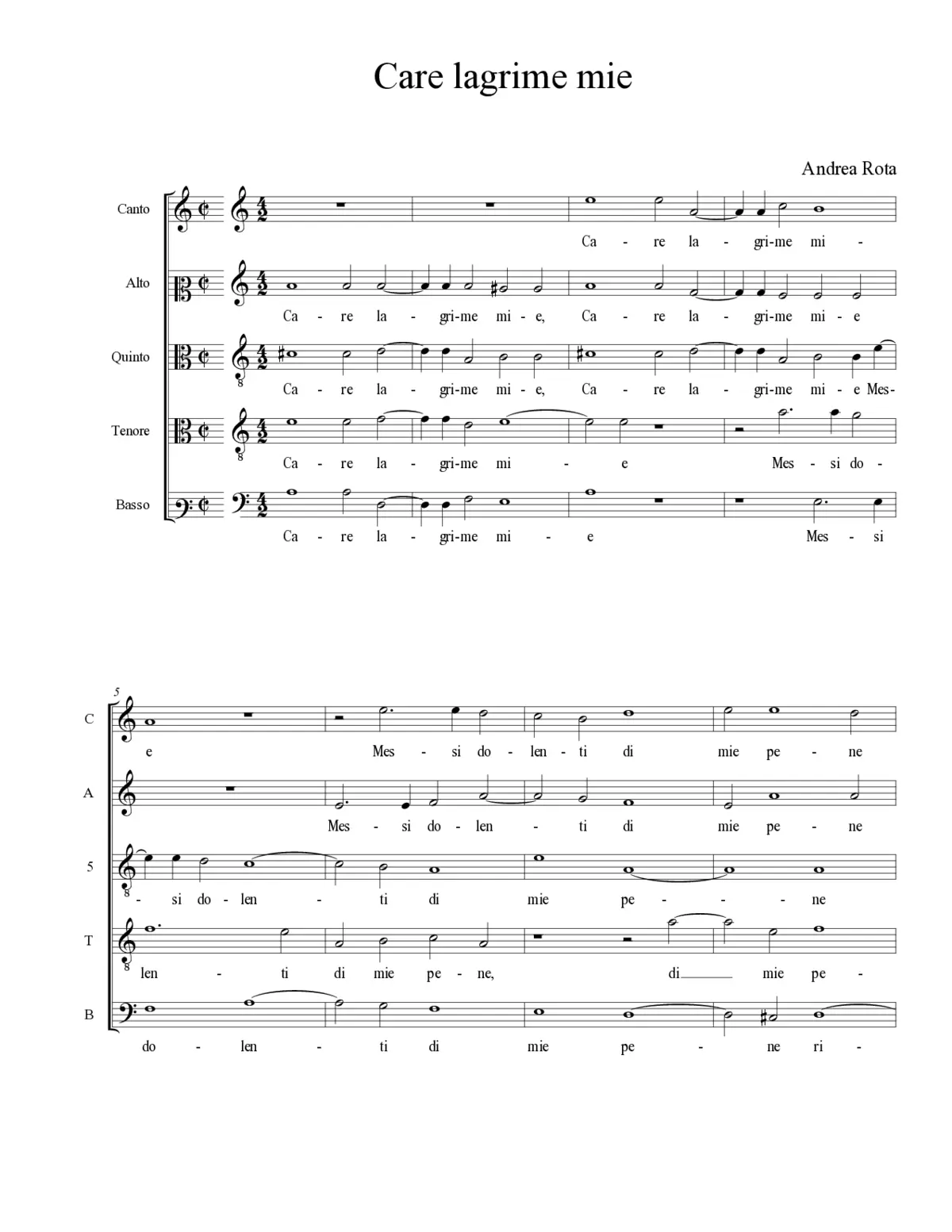Care lagrime mie - Page 1