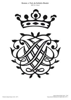 Ich will den Kreuzstab gerne tragen BWV 56