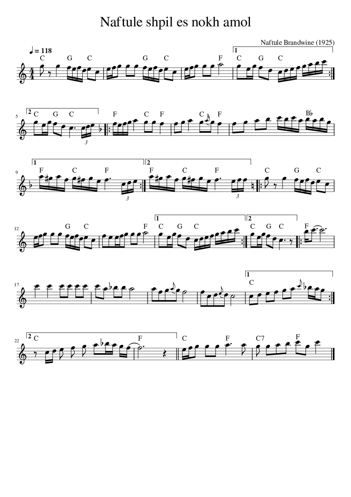 Naftule shpil es nokh amol - Page 1