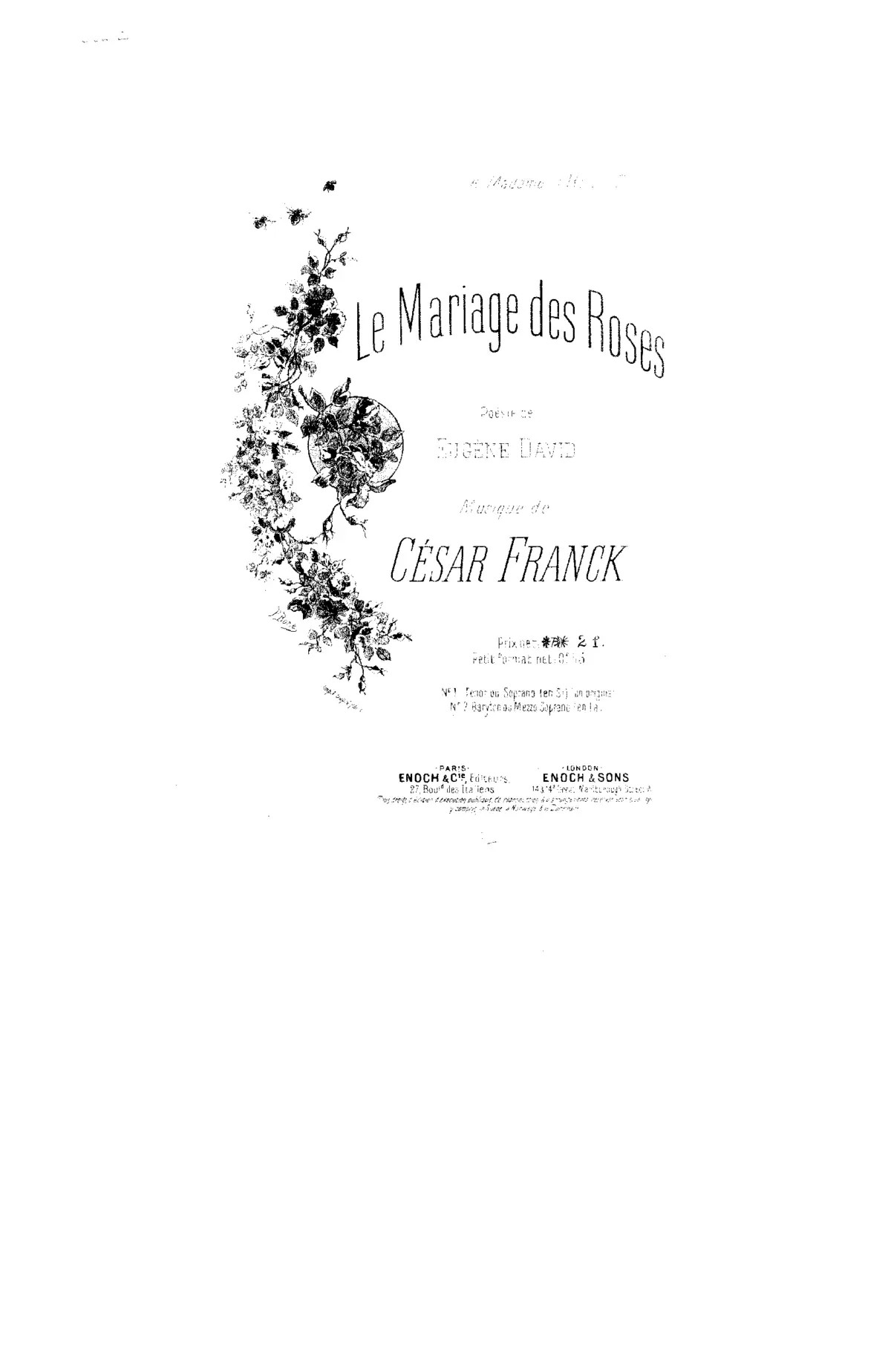 Le mariage des roses - Page 1