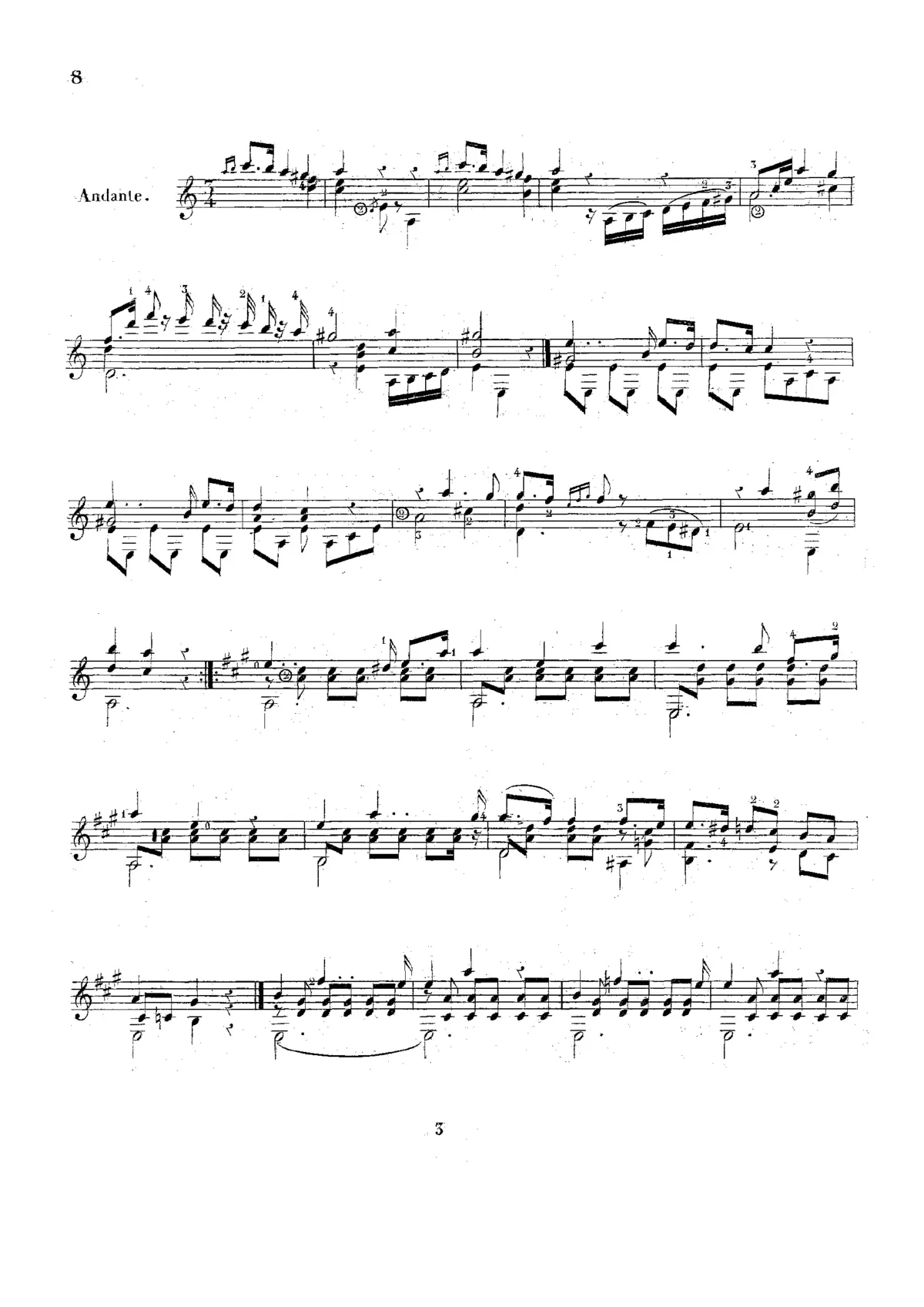 4 Andantes and 4 Waltzes, Op.5 - Page 1