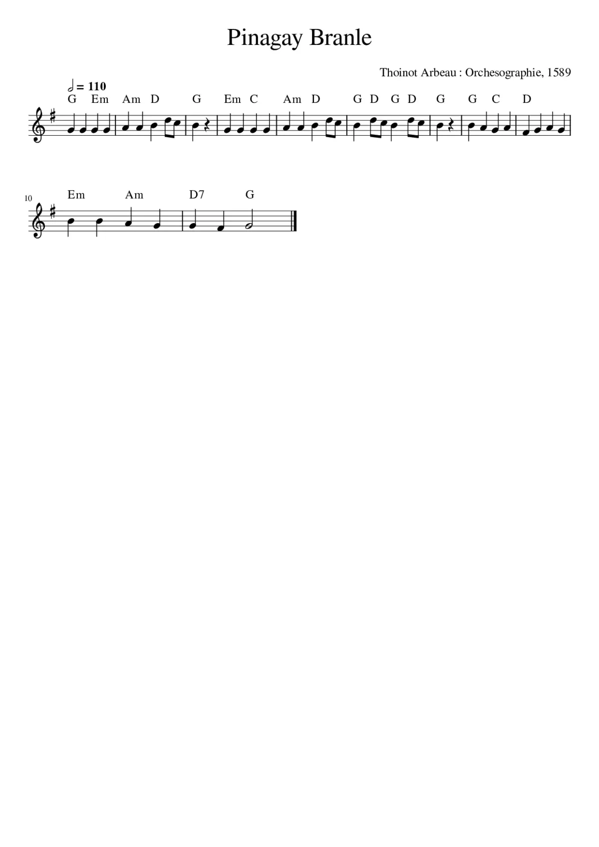 Pinagay Branle - Page 1