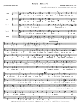 Sì dolc'è d'amar voi