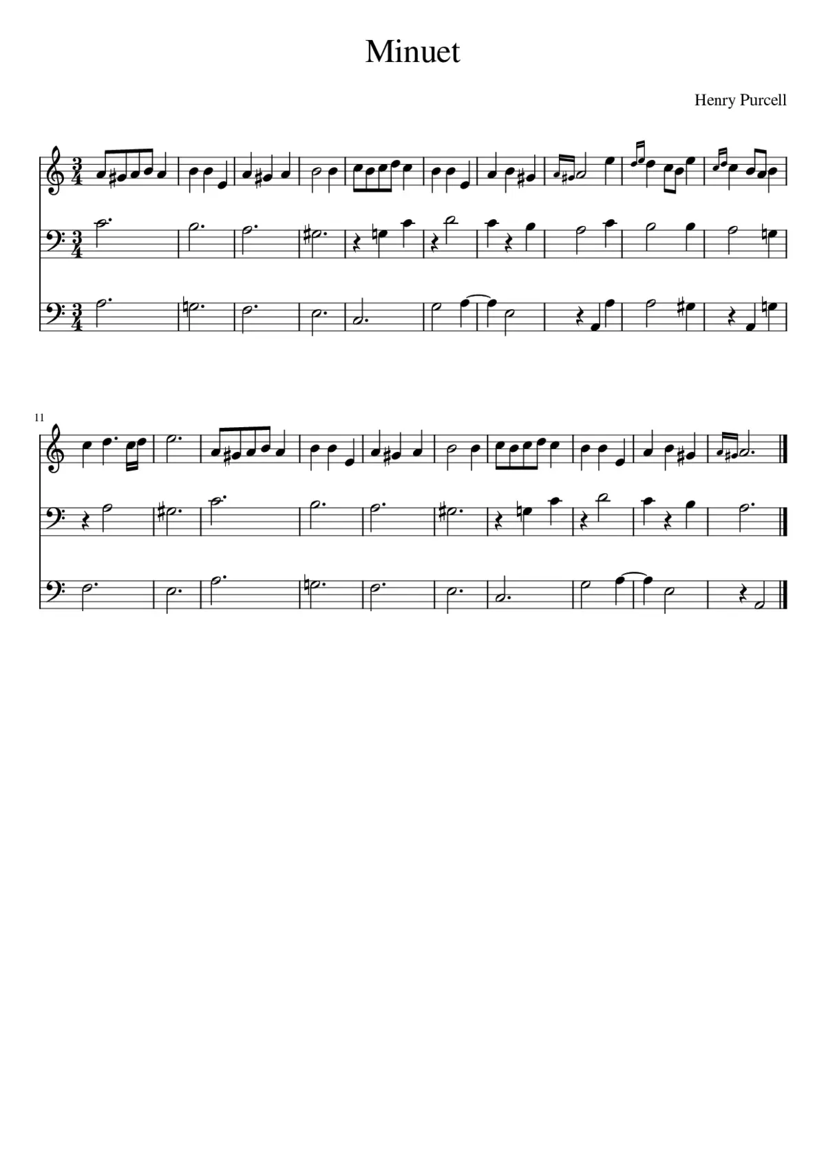 Minuet - Page 1