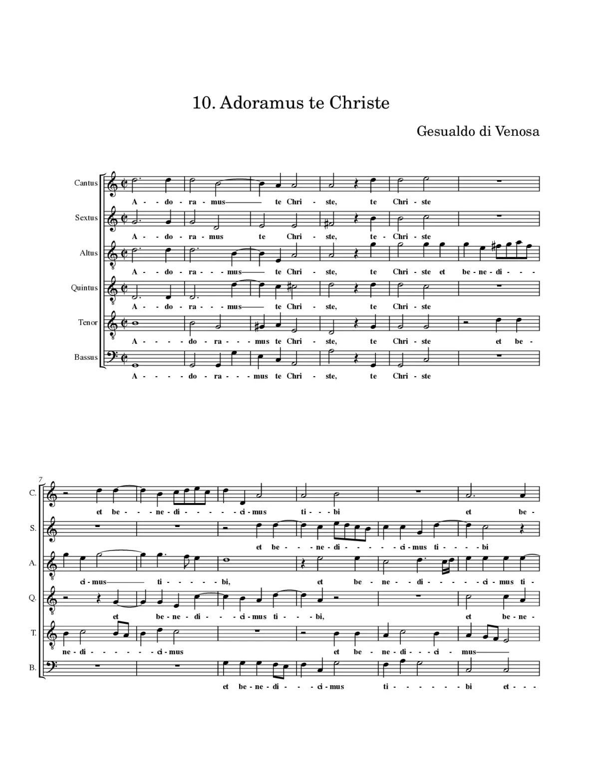 Adoramus te Christe - Page 1
