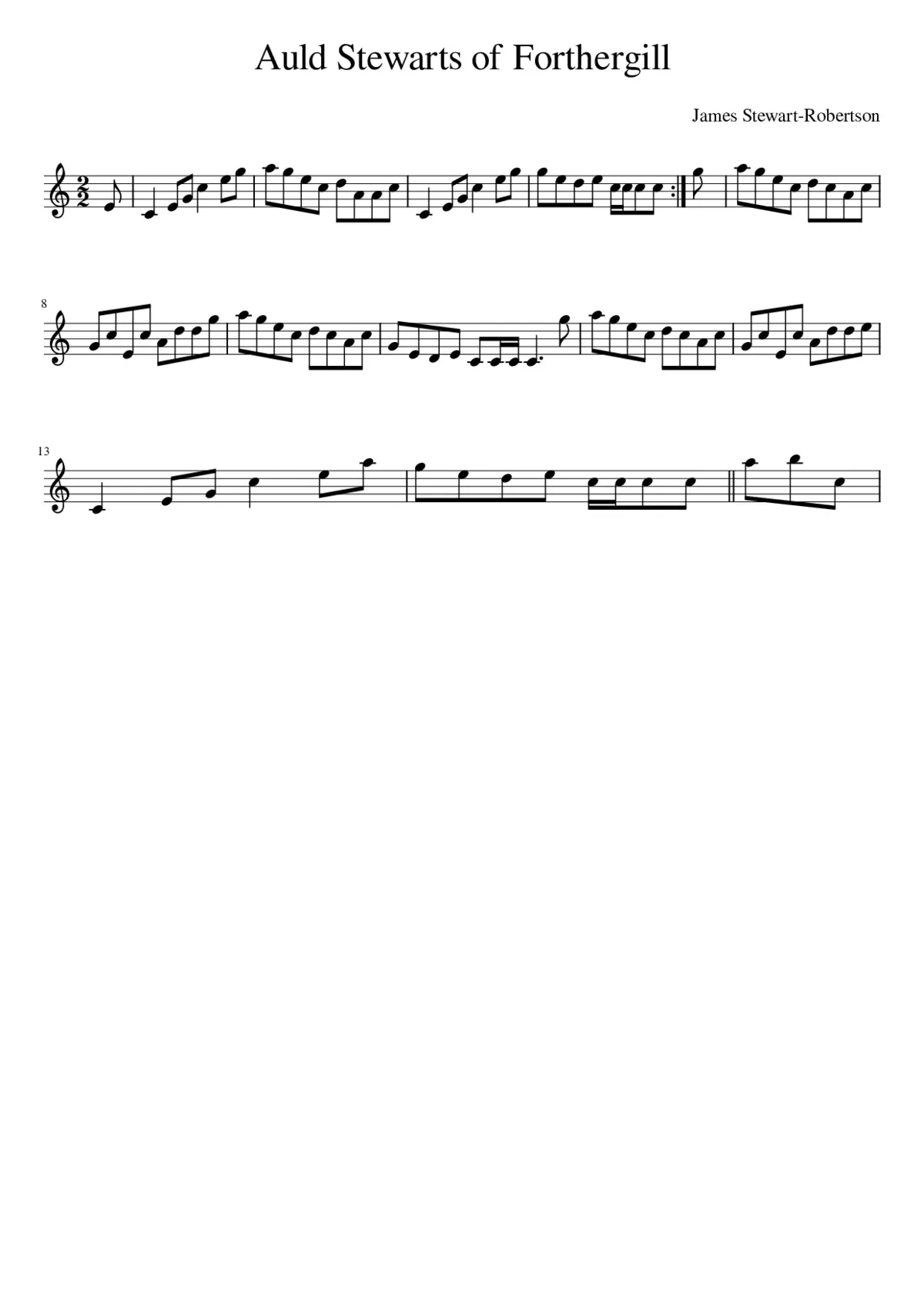 Auld Stewarts of Forthergill - Page 1