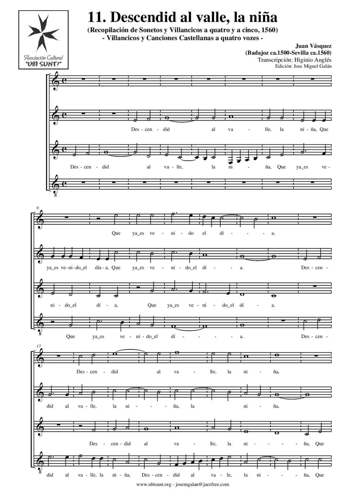 Descendid al valle, la niña - Page 1