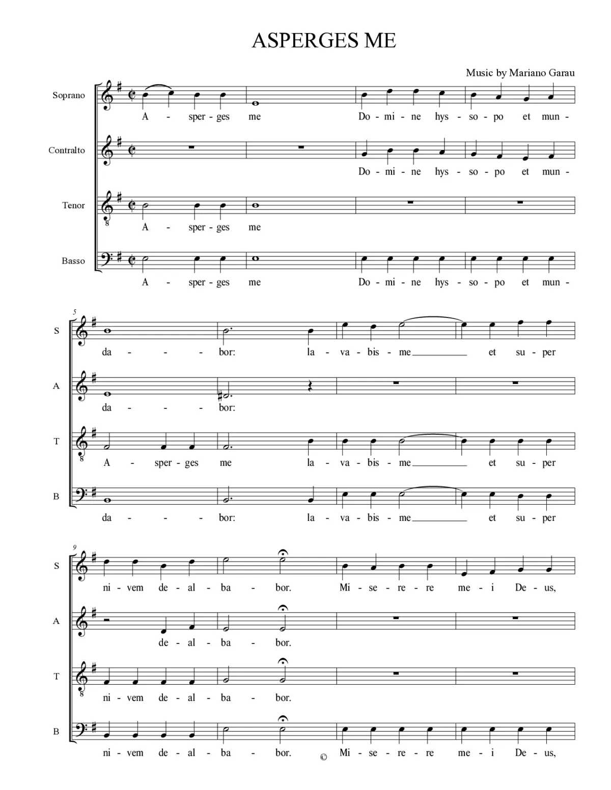 Asperges me - Page 1
