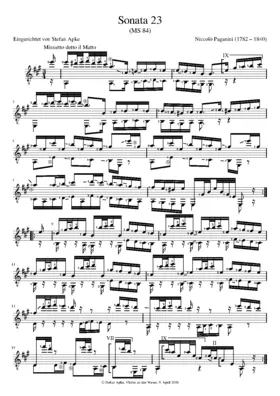 Guitar Sonata in A major