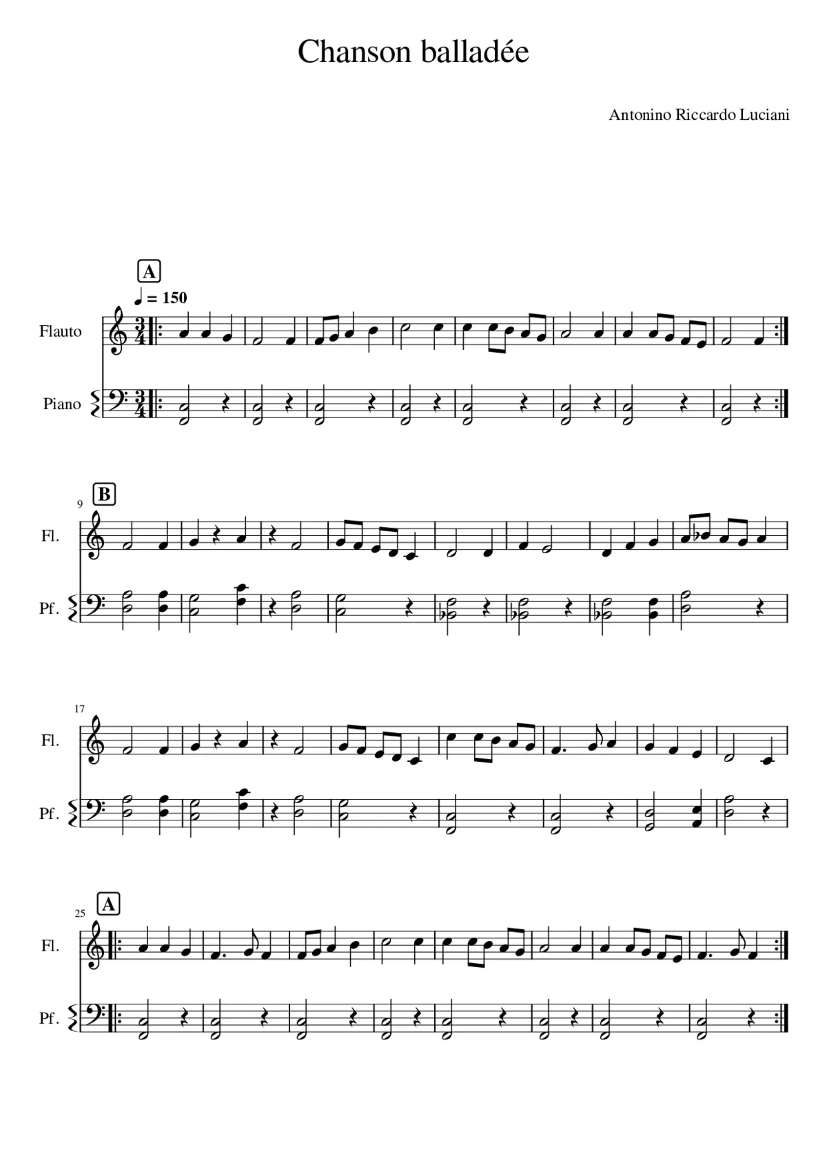 Chanson balladée - Page 1