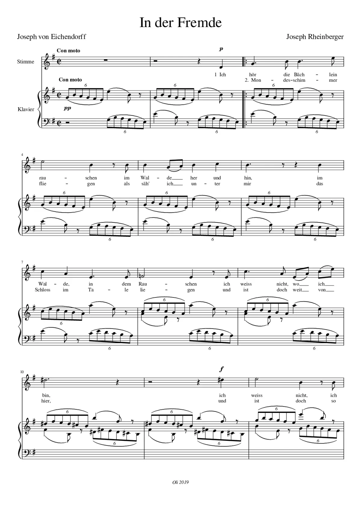 In der Fremde - Page 1