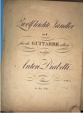 12 Leichte Ländler in C für die Guitarre allein