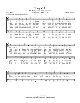 Oh all you Creatures of the Lord (Song 41)