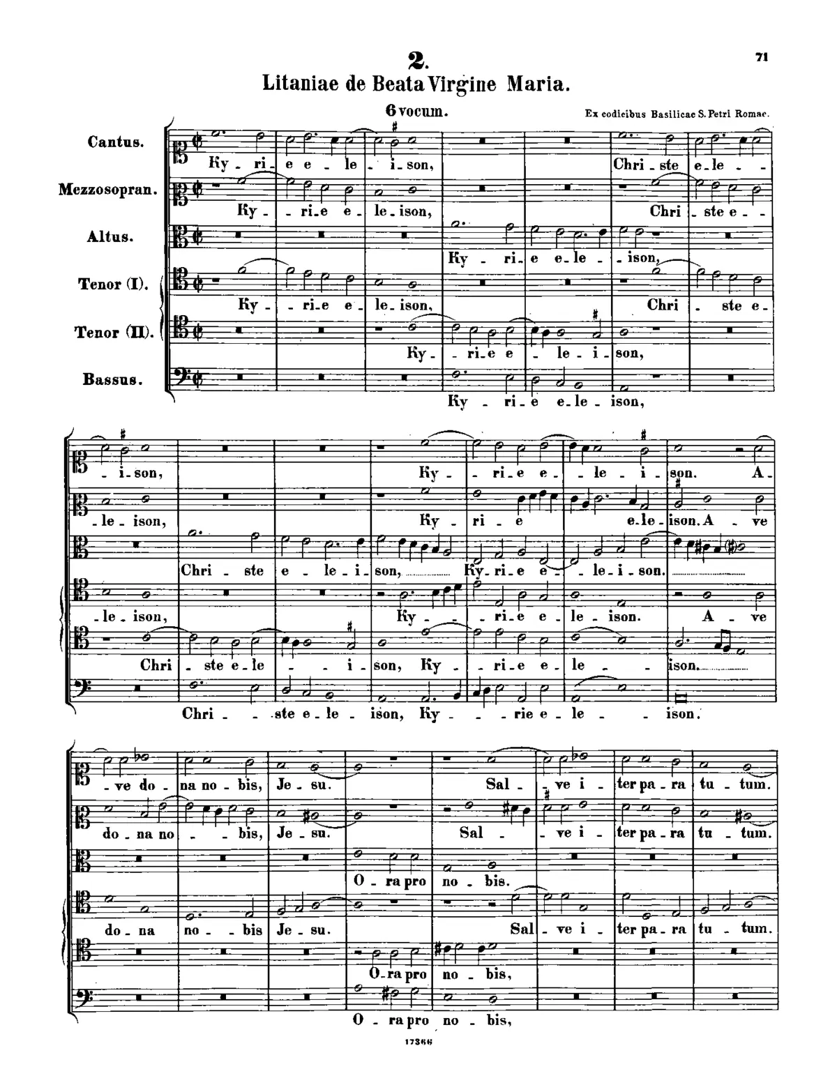 Litaniae de Beata Maria Virgine - Page 1