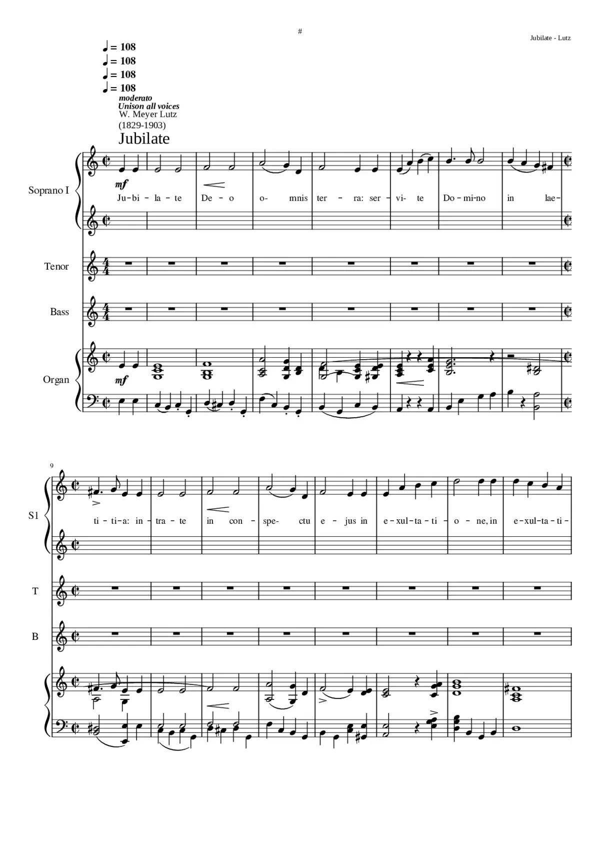Jubilate - Page 1