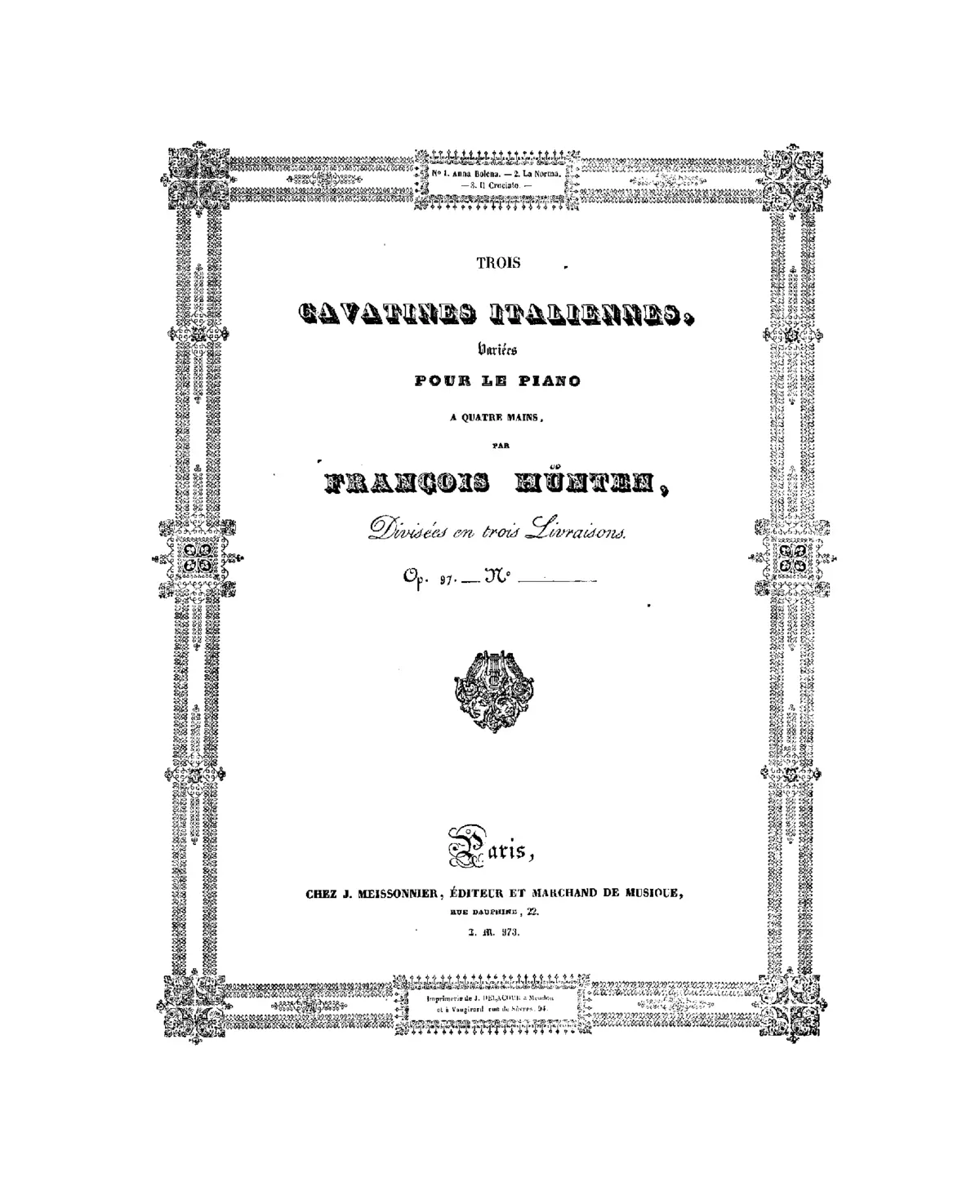 3 Cavatines italiennes - Page 1