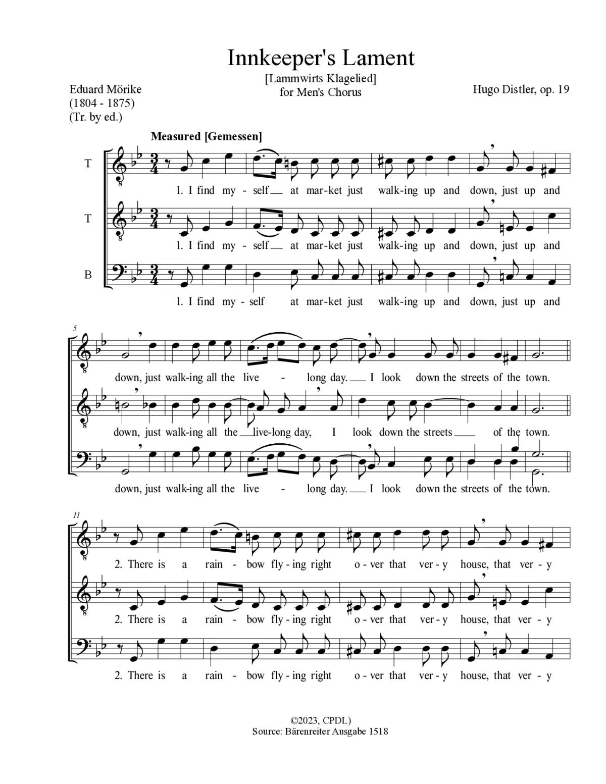 Lammwirts Klagelied - Page 1