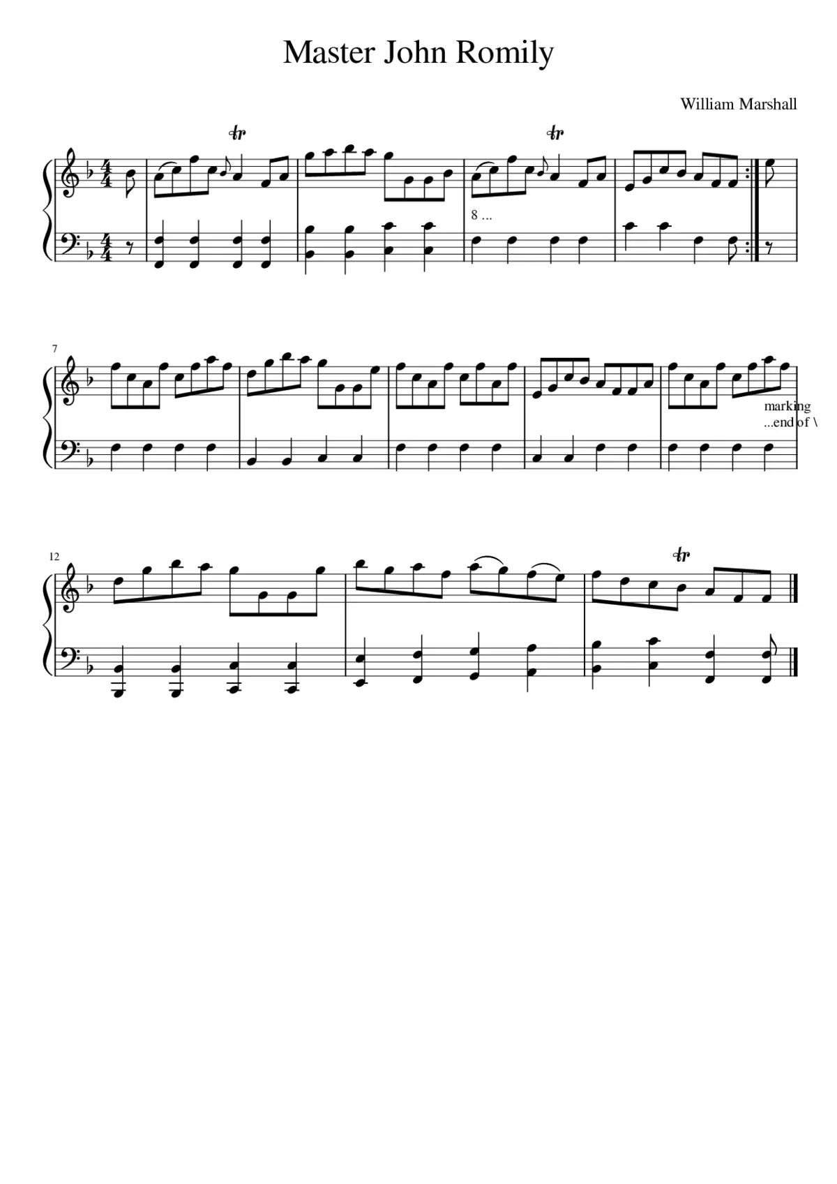 Master John Romily - Page 1