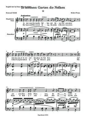 In meinem Garten die Nelken