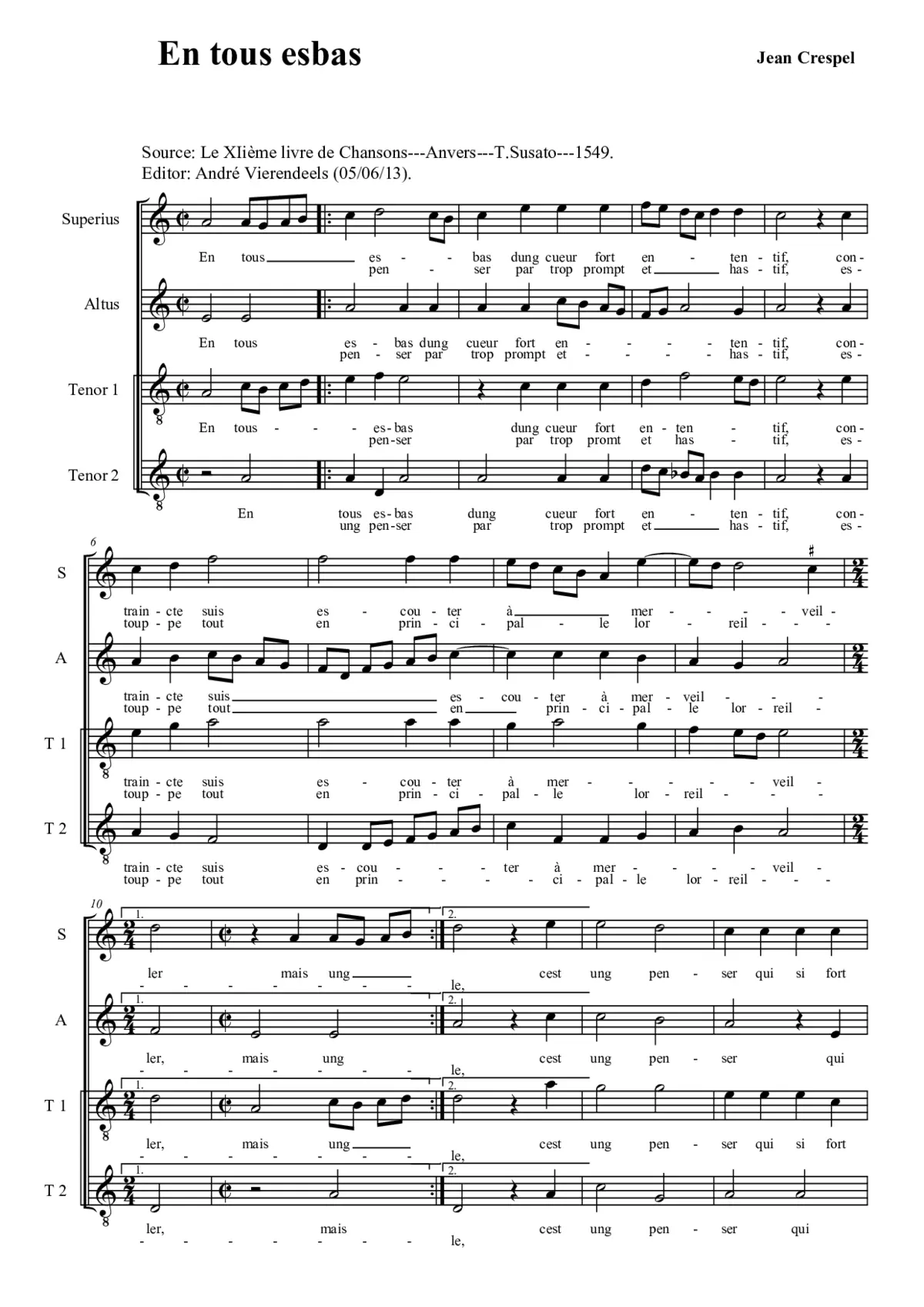 En tous esbas - Page 1