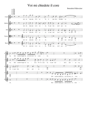 Voi mi chiedete il core