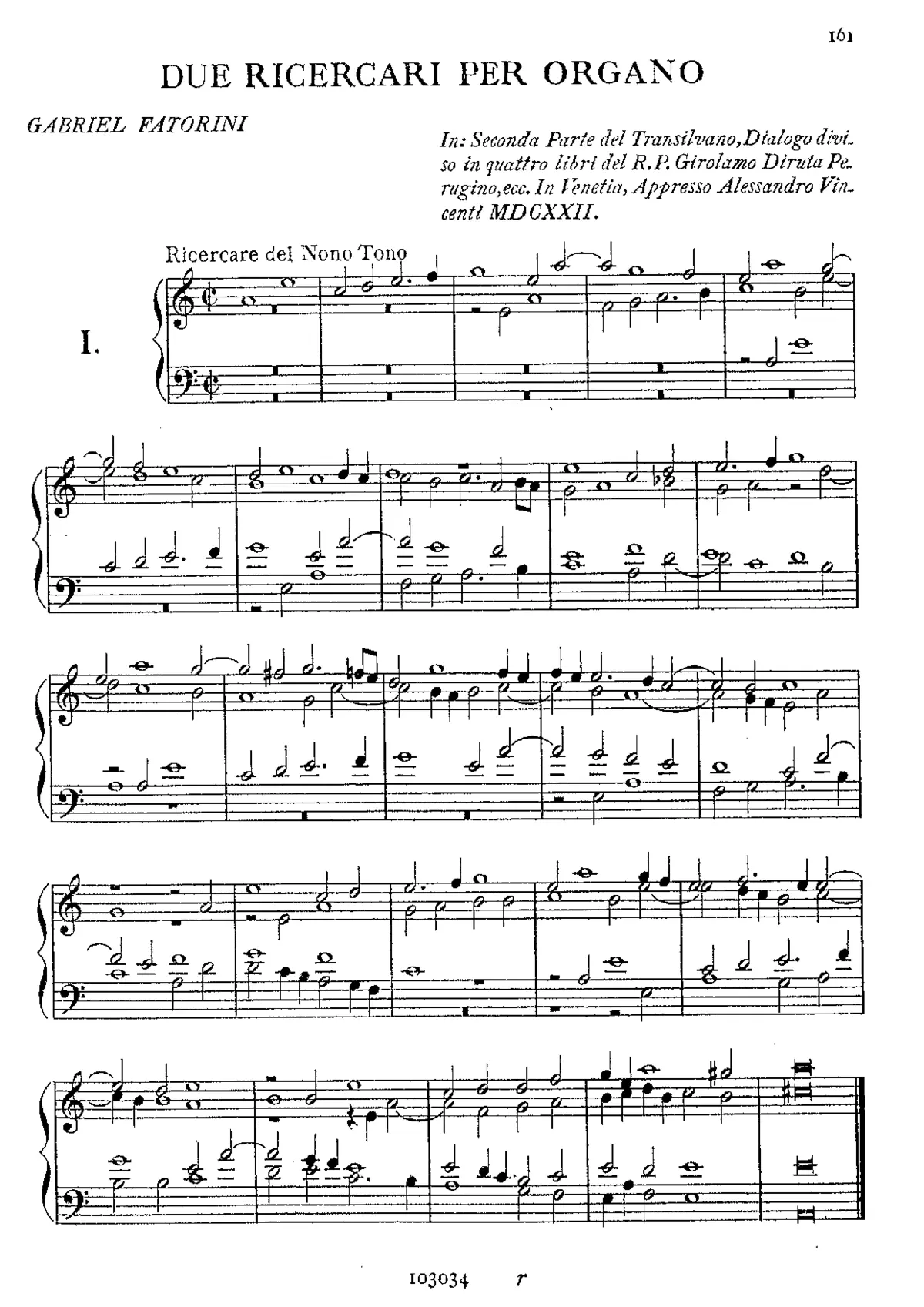 2 Ricercare per Organo - Page 1